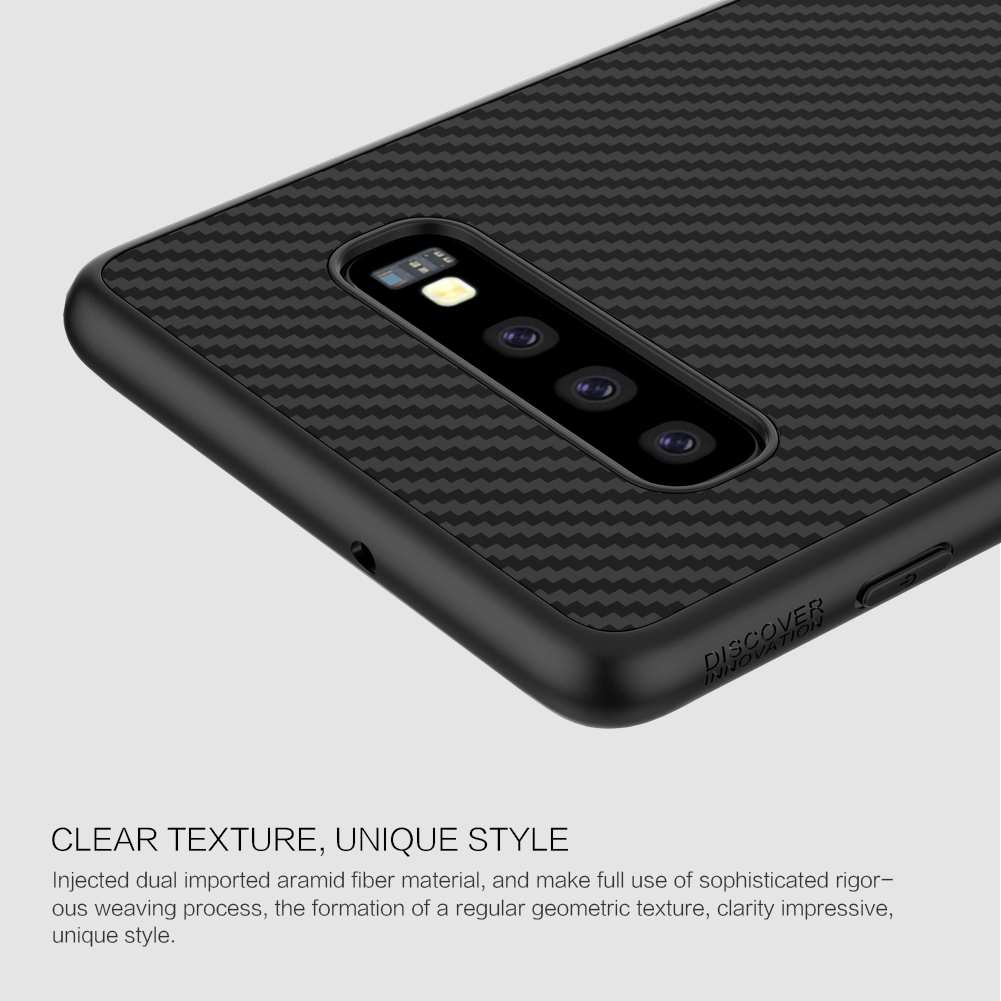 เคส Samsung Galaxy S10 #เคสฝาหลังแข็ง NILLKIN แท้ Synthetic Fiber Hard Plastic Cover