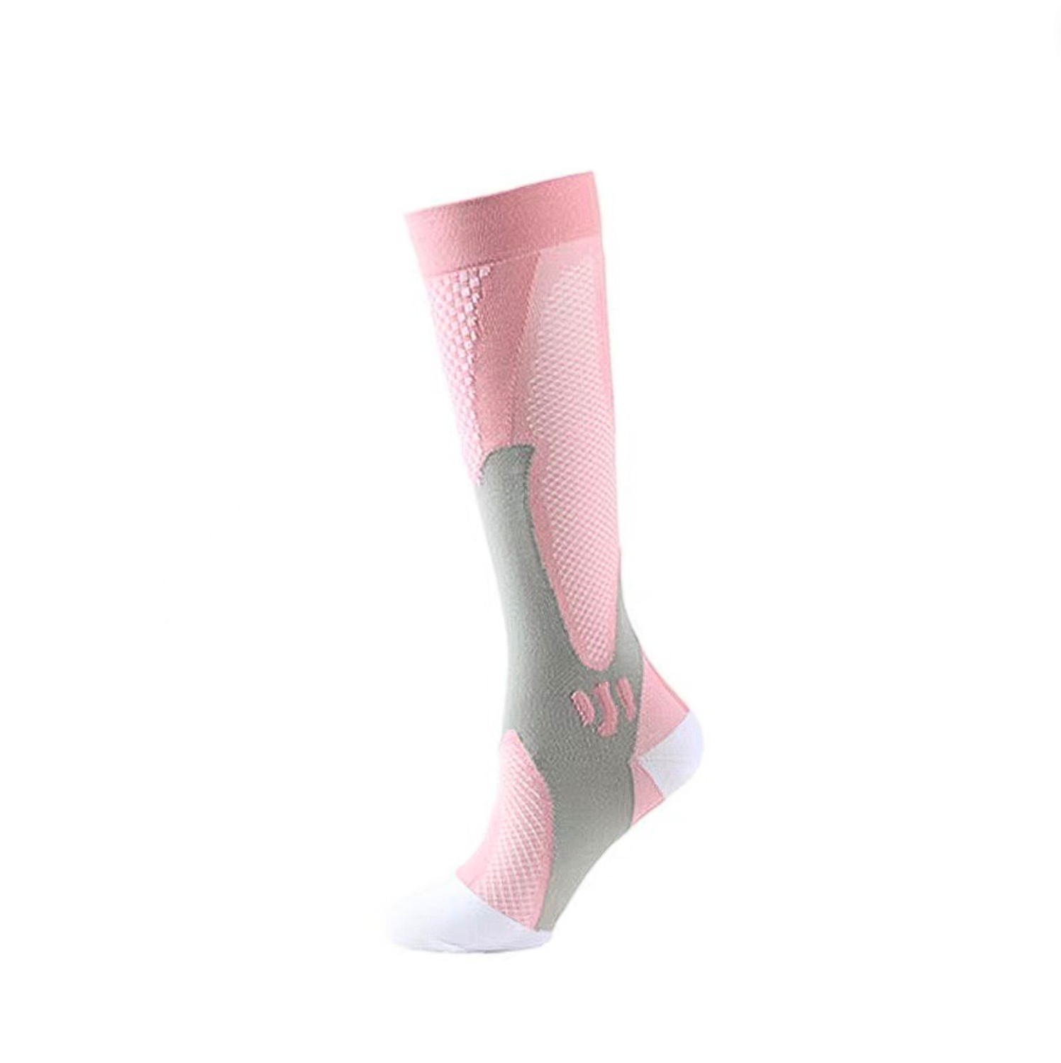 ถุงเท้าวิ่งแบบยาว Compression Socks Running หนานุ่มสำหรับวิ่งมาราธอนทุกระยะ (N77)