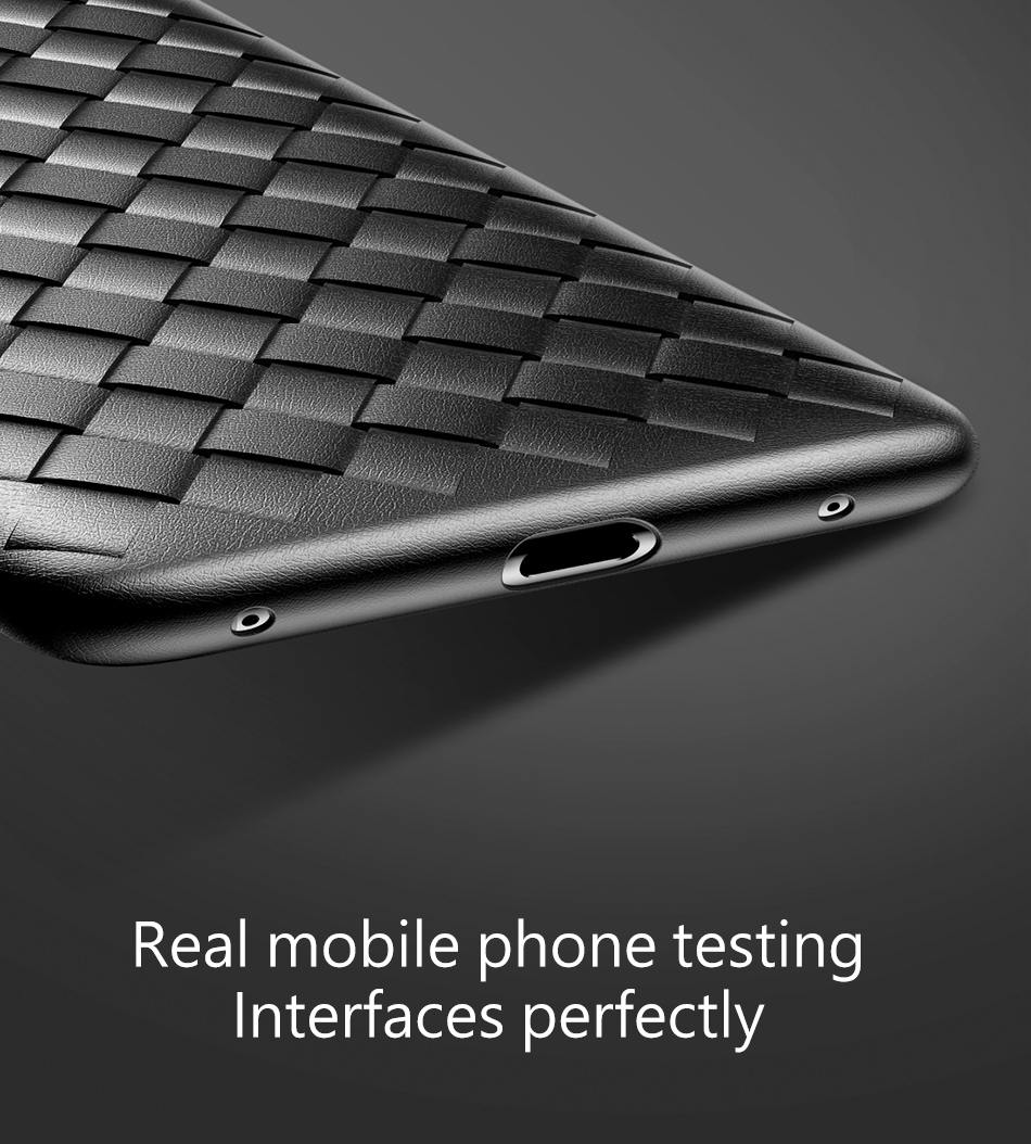 Case Huawei Mate 20 #เคสฝาหลัง BASEUS ลายทอ Woven Texture Heat Dissipation TPU