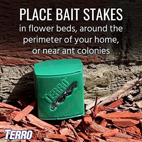 (Pre Order) TERRO® T1812 Outdoor Liquid Ant Bait Stakes 8 Bait Stakes ผลิตภัณฑ์กำจัดมด