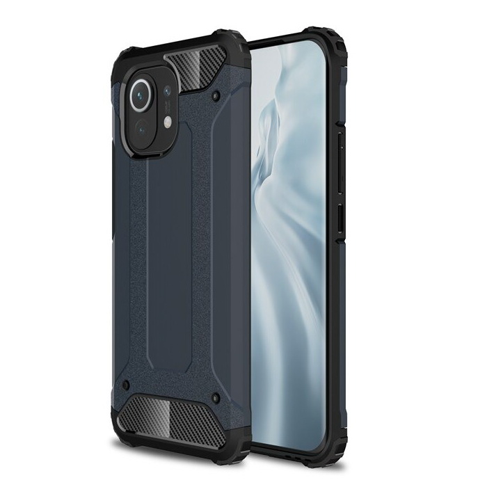 เคส Xiaomi Mi 11 #เคสฝาหลังเกราะป้องกัน ไฮบริด พลาสติก+TPU Heavy Duty Rugged Hybrid