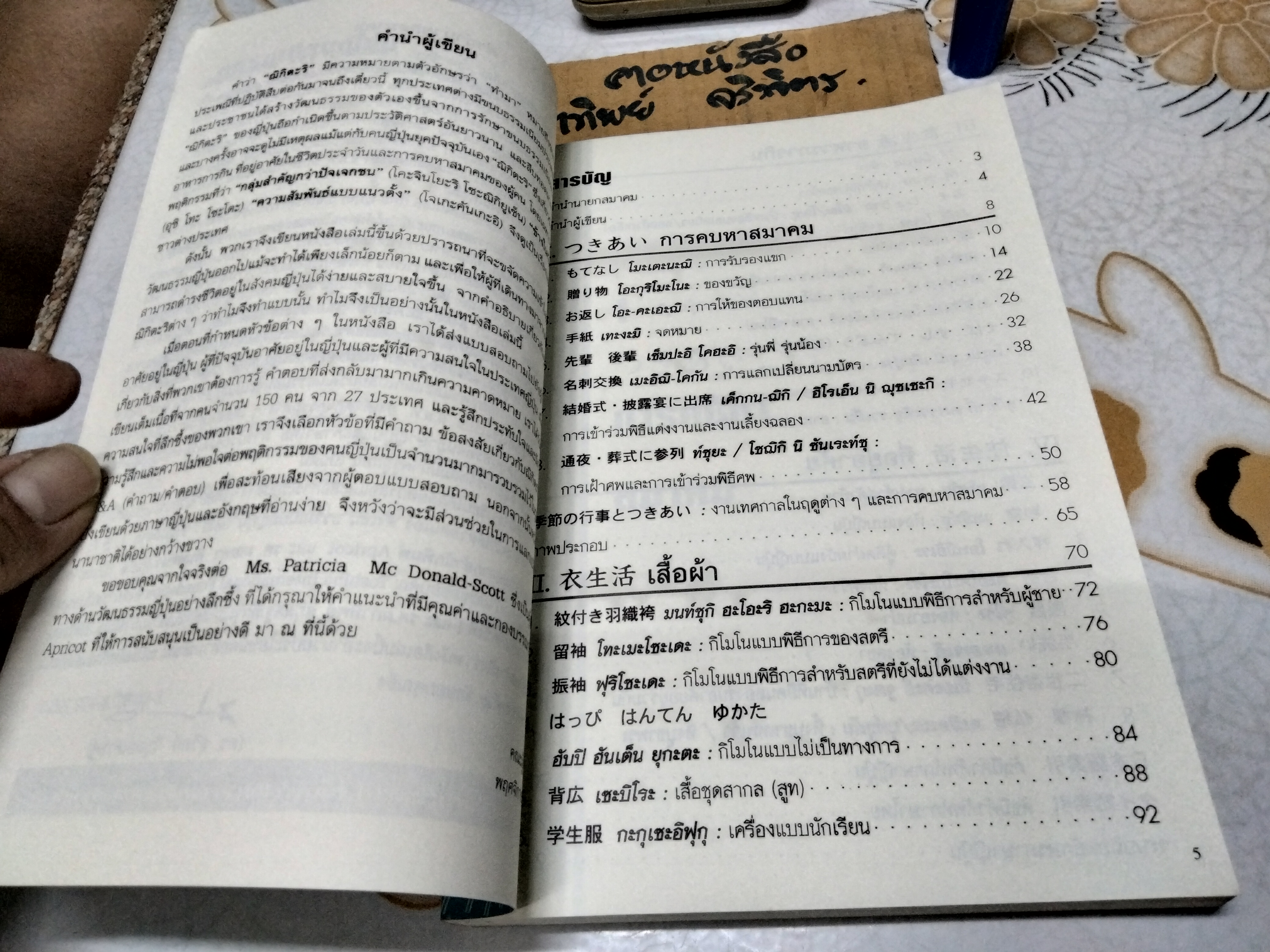 ธรรมเนียมญี่ปุ่น ผู้เขียน มณฑา พิมพ์ทอง (พิมพ์แรก 2542) **สินค้าหมด**