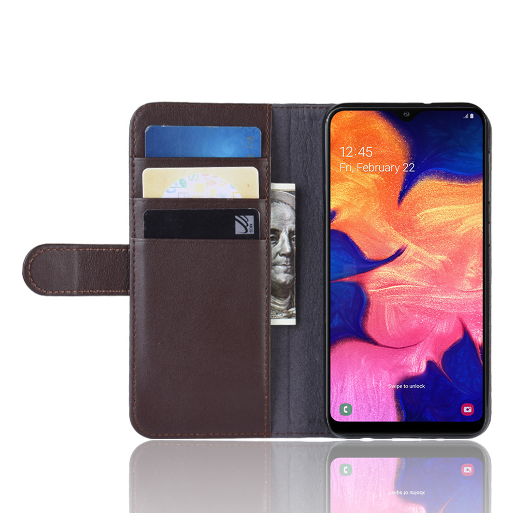 Case Samsung Galaxy A10 #เคสฝาพับสไตล์กระเป๋าสตางค์รูปแบบหนังแยกมีช่องเสียบบัตรคุณภาพดี