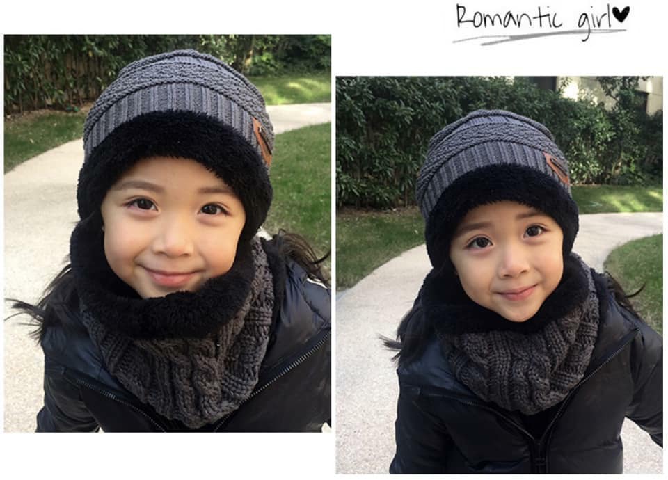 set หมวกไหมพรม สำหรับเด็ก 2 ถึง 14 ปี