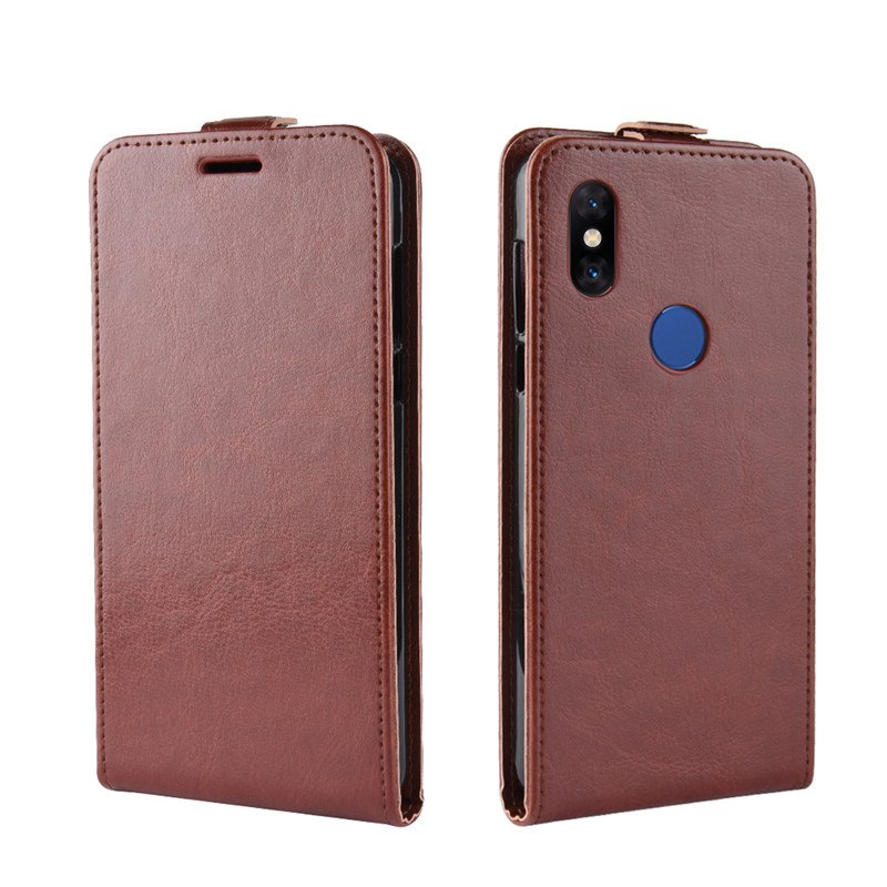 Case Xiaomi Mi Mix 3 #เคสฝาพับแนวตั้งหนัง PU ผิวหนังม้า Crazy Horse Skin Leather