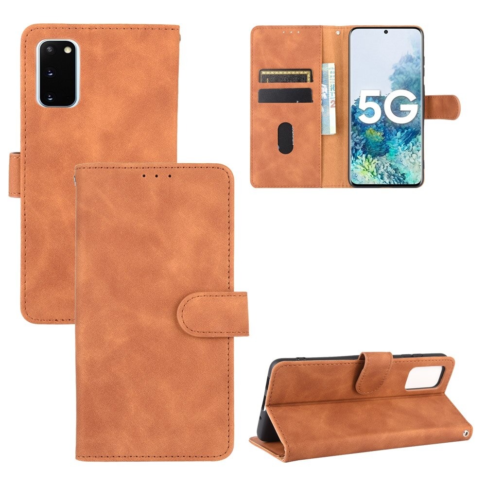 เคส Samsung Galaxy S20 FE / S20 FE 5G #เคสฝาพับแบบกระเป๋าสตางค์หนัง PU มีช่องใส่บัตร Leather Wallet Card Holder Phone Cover