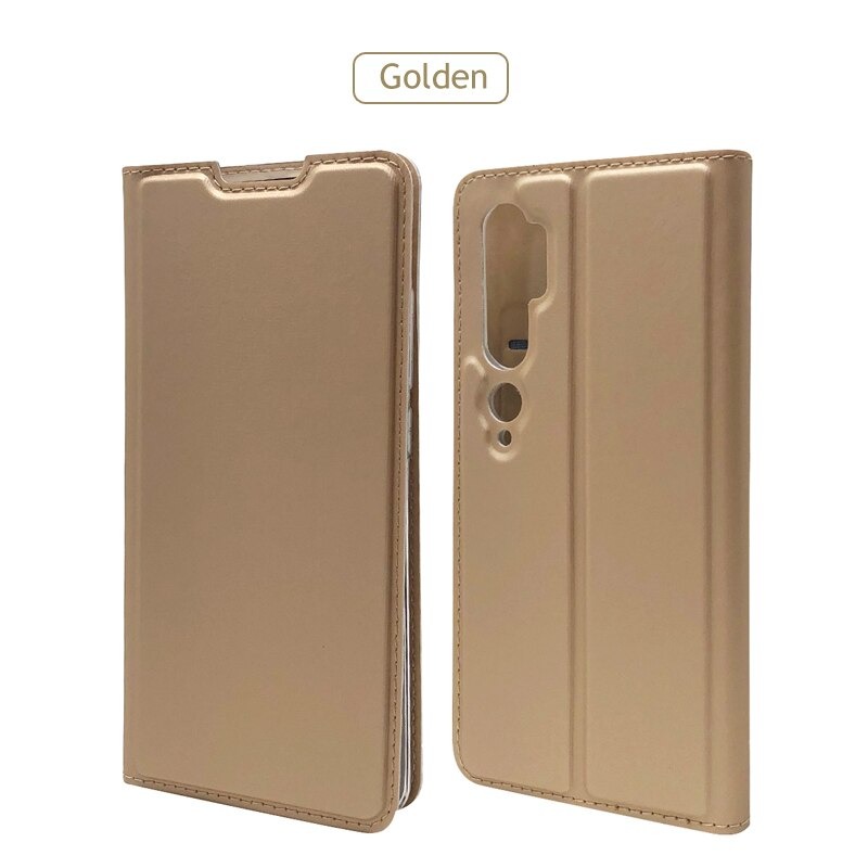 Case Xiaomi Mi Note 10 Pro #เคสแบบฝาพับหนัง PU Magnetic Adsorption Stand Leather Card Holder