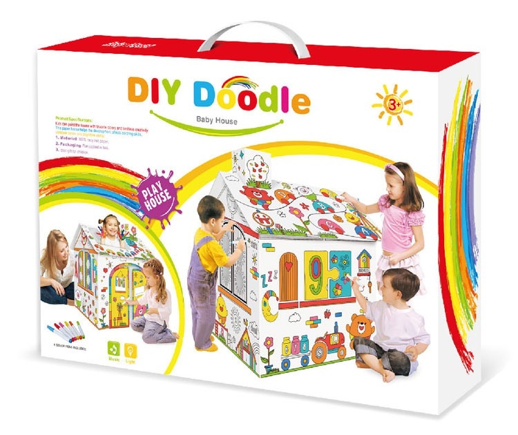 ของเล่นเด็ก บ้านกระดาษขนาดใหญ่