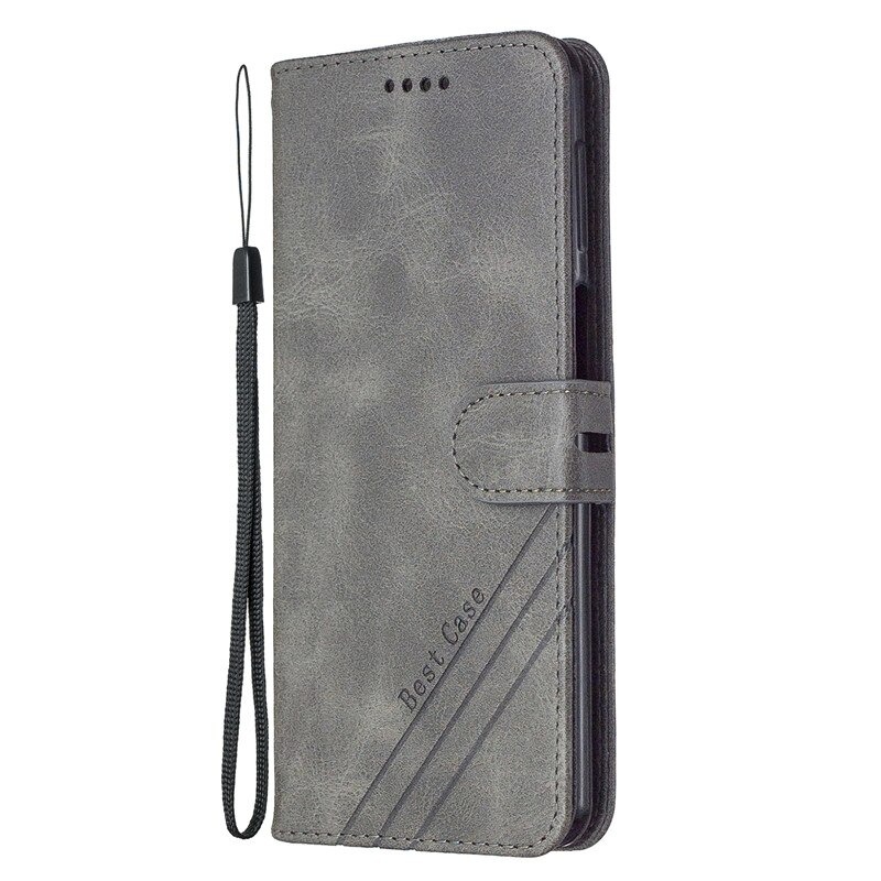 Case Samsung Galaxy A42 5G #เคสฝาพับสไตล์กระเป๋าสตางค์หนัง PU มีสายคล้องมือ