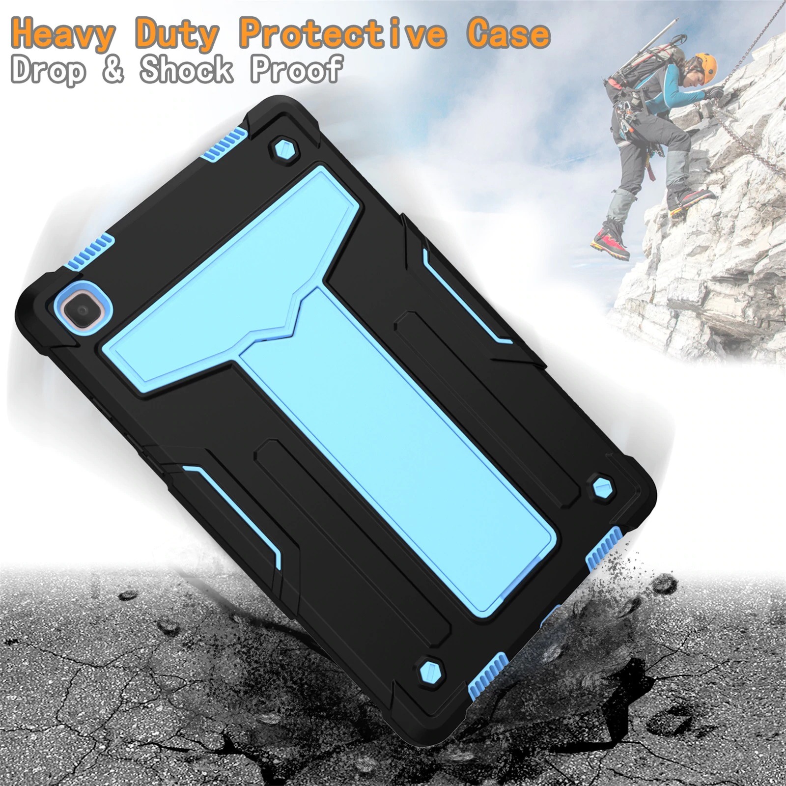 Case Samsung Galaxy Tab A7 10.4" 2020 (T500,T505,T507) #เคสฝาหลังกันกระแทกมีขาตั้ง Kickstand PC Silicone Armour Defender