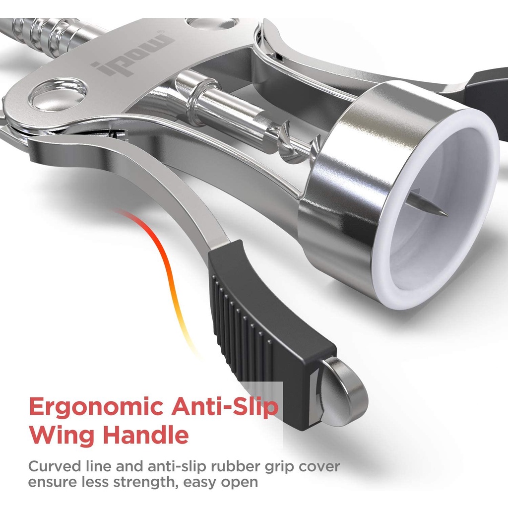 IPOW® Corkscrew Wine Opener ที่เปิดขวดไวน์ ที่เปิดไวน์ จุกไวน์ จุกไม้ก๊อก