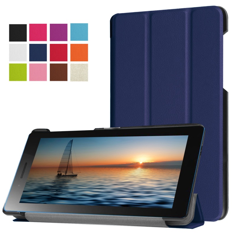 เคส Lenovo Tab3 7.0 นิ้ว 730M เคสหนังPU Tri-fold PU Leather Stand Case สีสวยงาม
