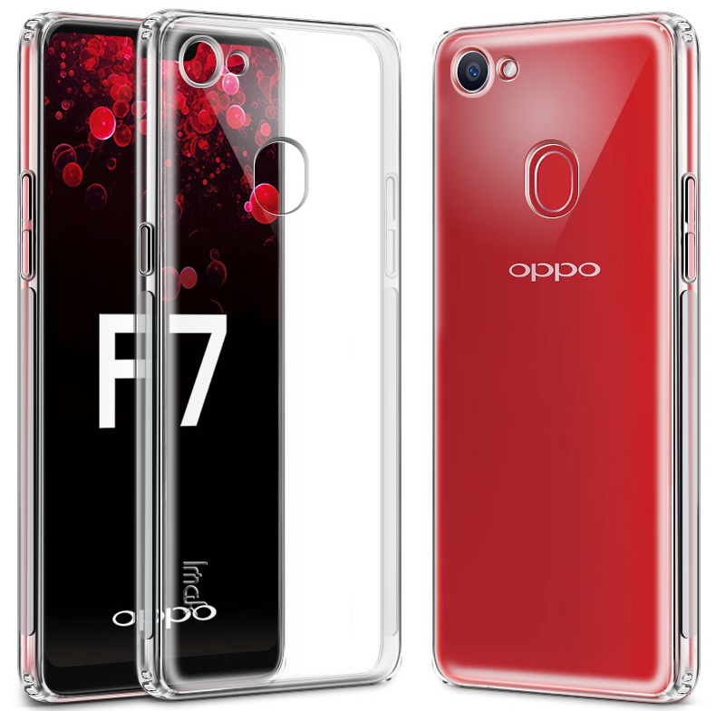 เคส OPPO F7 #เคสฝาหลังใส Anti-drop TPU Case + Screen Protector ฟิล์มกันรอย
