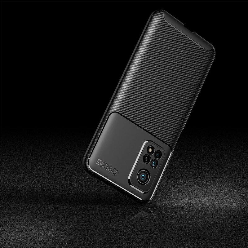 Case Xiaomi Mi 10T #เคสฝาหลังนิ่ม Carbon Fiber Anti-drop TPU Protection