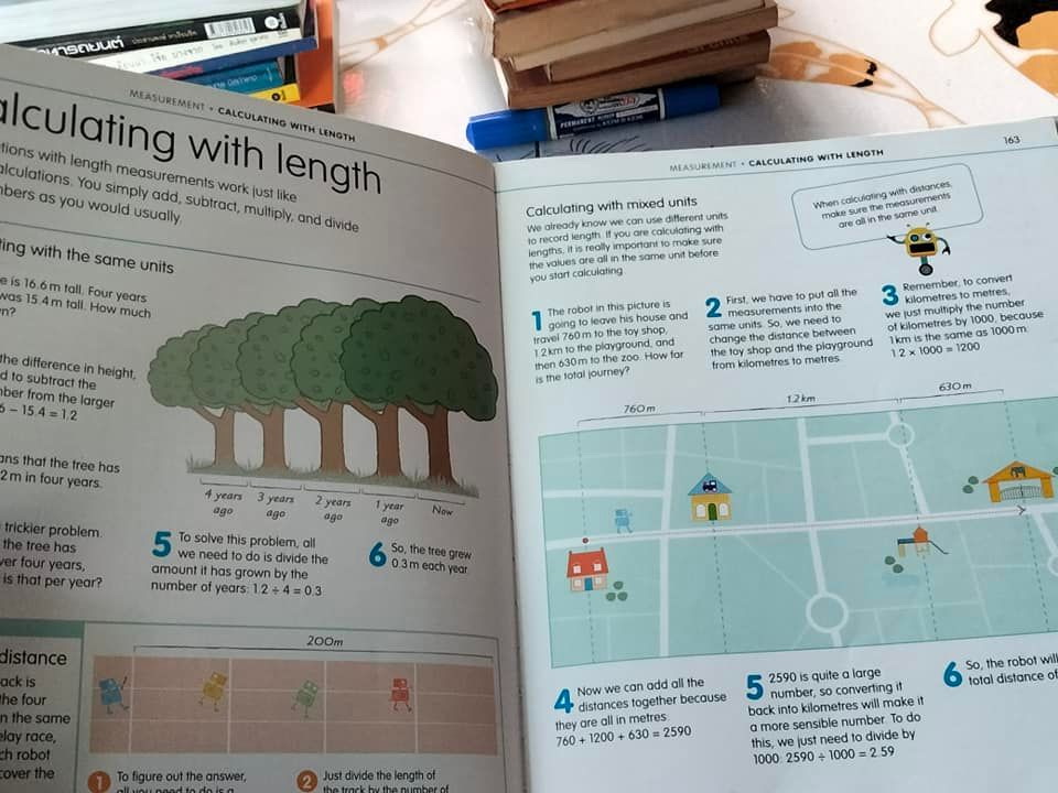 How to be good at maths - The simplest - ever visual guide , ages 7-11 CAROL VORDERMAN **สินค้าหมด**