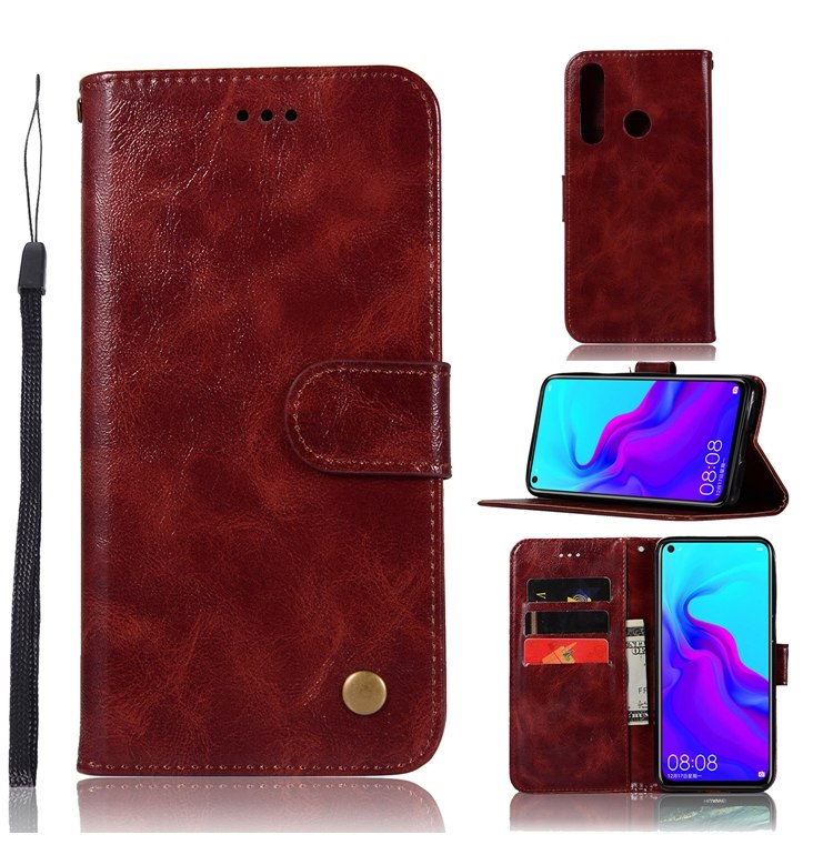 เคส Huawei nova 4 #เคสฝาพับเกรดพรีเมี่ยมแบบกระเป๋าสตางค์ หนัง PU Vintage