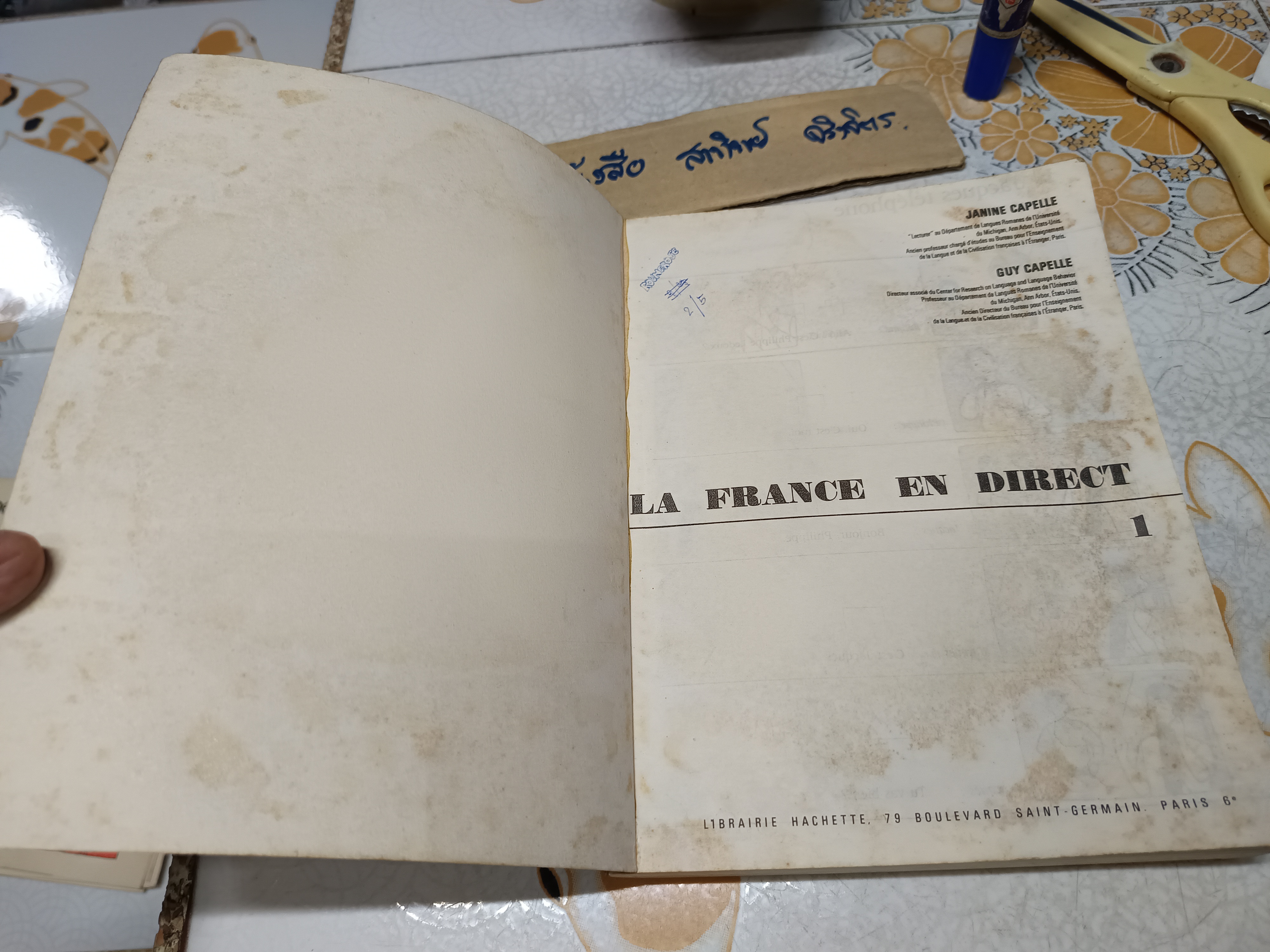 LA FRANCE EN DIRECT 1 EDITION POUR LA THAILANDE