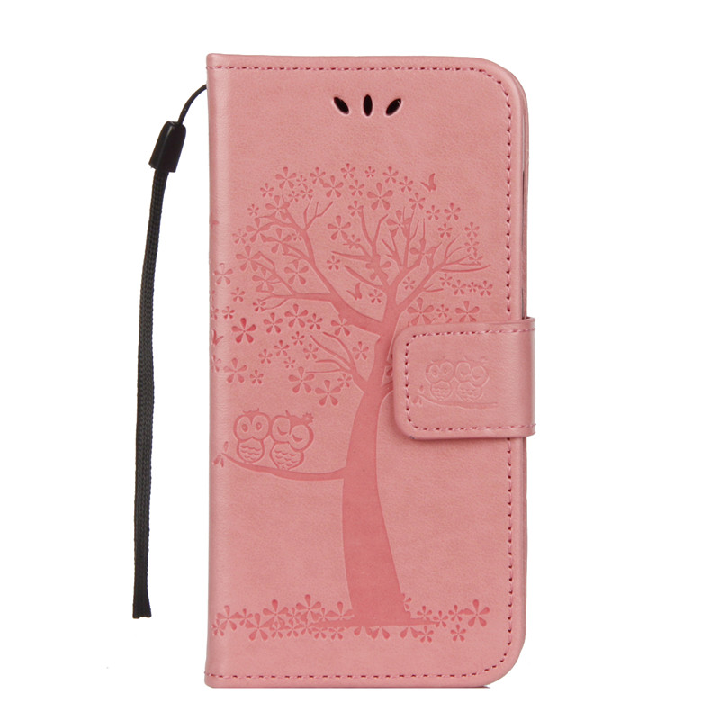 เคส Xiaomi Mi 10T #เคสฝาพับพิมพ์ลายต้นไม้นกฮูกกระเป๋าสตางค์ Imprint Tree and Owls Wallet PU Leather