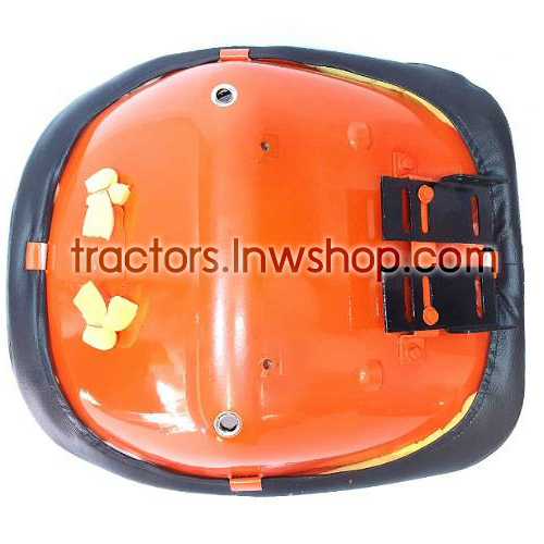 เบาะนั่ง EF352 EF453 ขาปรับได้ หนังดำ หลังสีส้ม