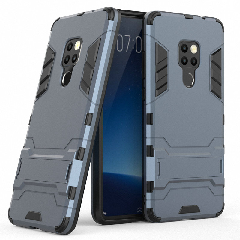 เคส Huawei Mate 20 #เคสฝาหลังพลาสติก ไฮบริด TPU + Kickstand