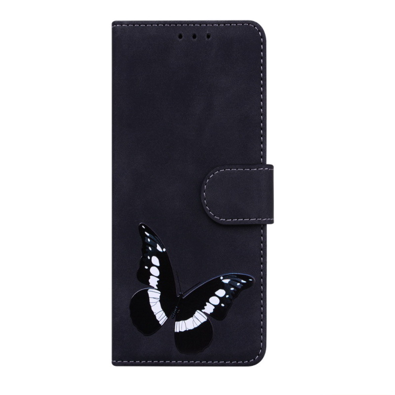 เคส Samsung Galaxy M53 5G #เคสฝาพับปกหนัง PU ลายผีเสื้อพร้อมช่องใส่บัตรแบบกระเป๋าสตางค์