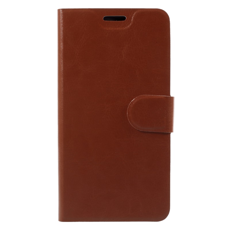 Case Asus ZenFone Live (L1) ZA550KL #เคสฝาพับหนัง PU ผิวหนังม้าปกเสริมแผ่นเหล็กมีช่องใส่บัตรคุณภาพดี