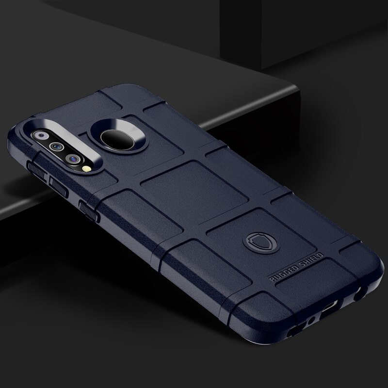 Case Samsung Galaxy A20s #เคสฝาหลัง Rugged Shield Series Soft Silicone Shock Absorption Matte กันกระแทก