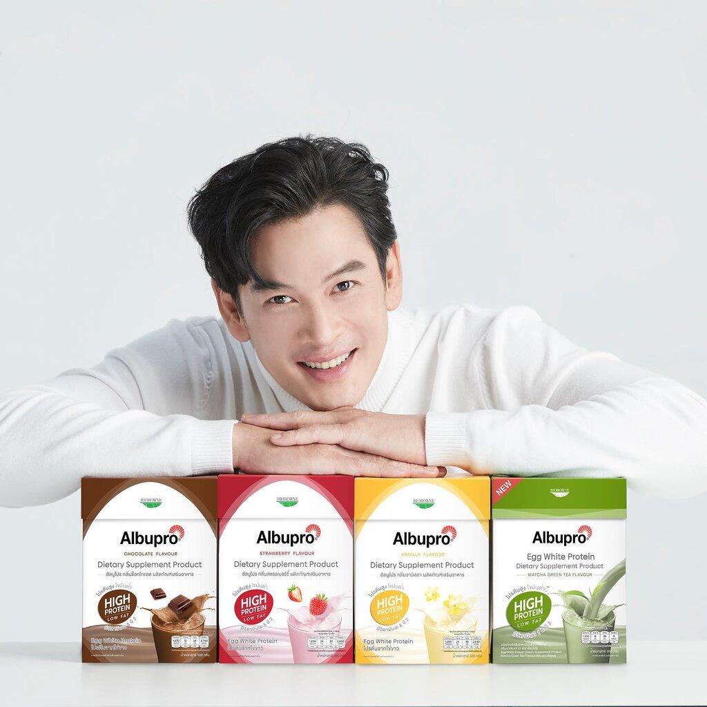 [สินค้าสำหรับแถม] Albupro โปรตีนเชคจากไข่ขาว อัลบูโปร Egg White Protein 1 กล่อง มี 12 ซอง