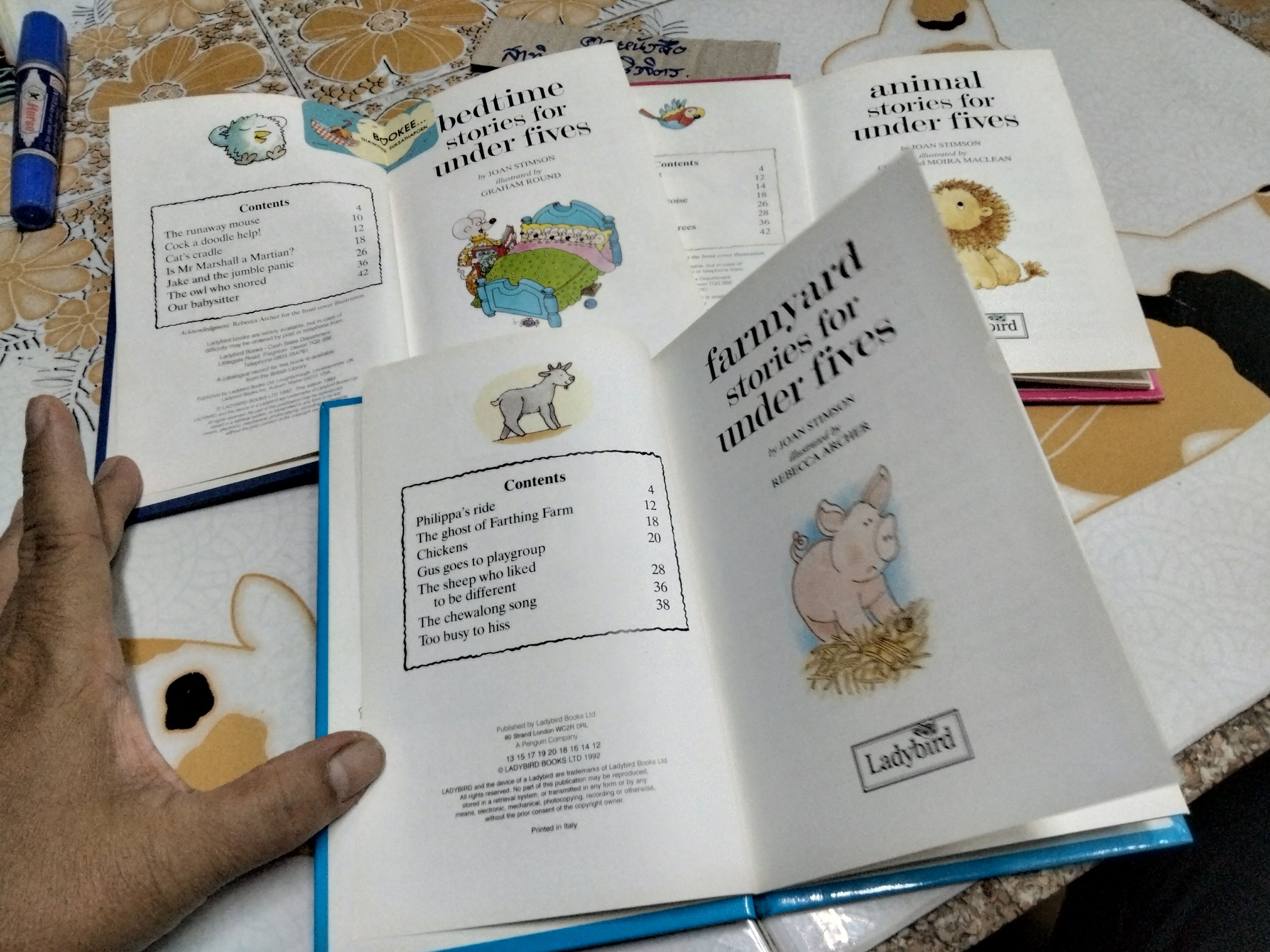 Bedtime stories for under fives , Animal stories for under fives and Farmyard stories for under fives ขายรวม 3 เล่ม