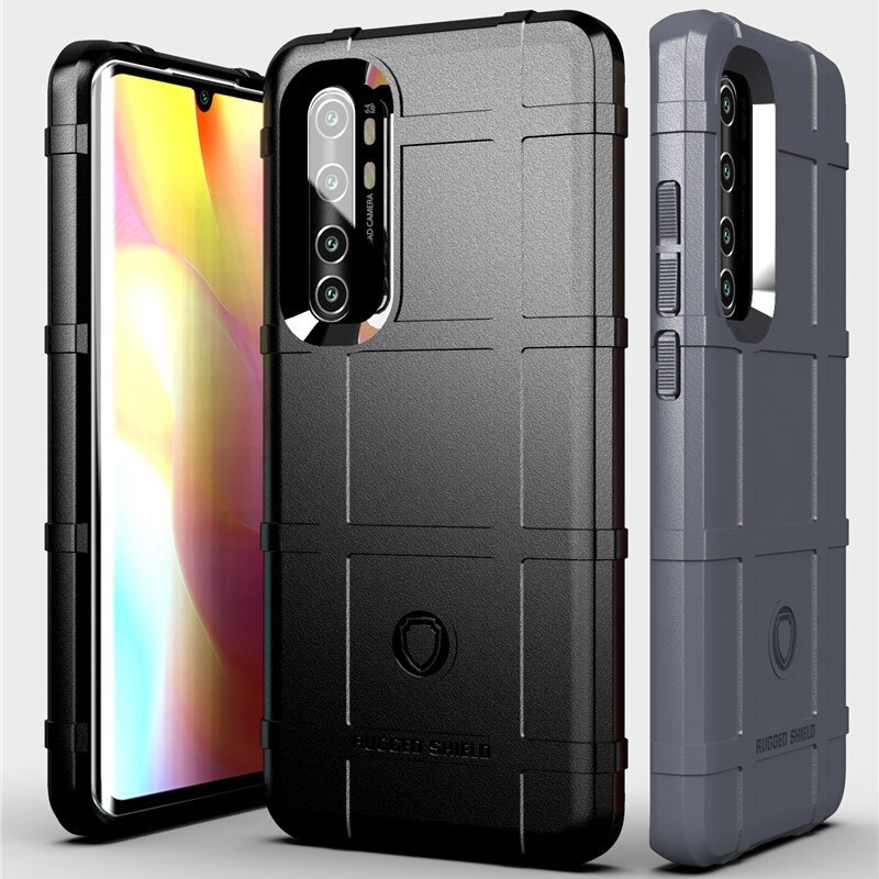 Case Xiaomi Mi Note 10 Lite #เคสฝาหลัง Rugged Shield Series Soft Silicone Shock Absorption Matte กันกระแทก