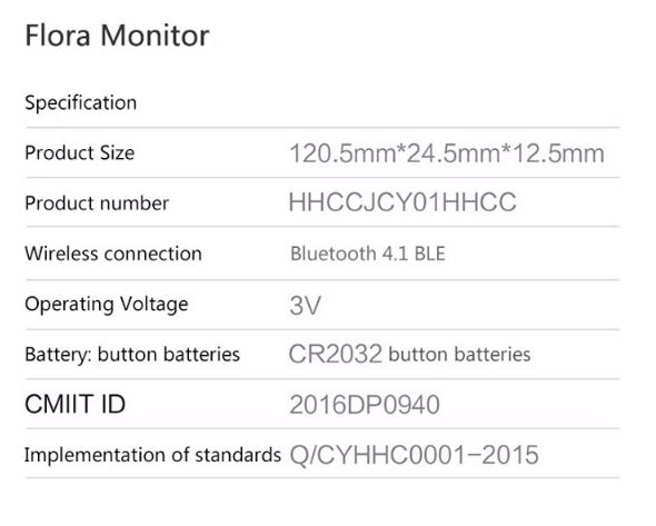 เซนเซอร์วัดค่าในดิน Xiao mi mi care plants Grass Flower Flora Digital Monitor