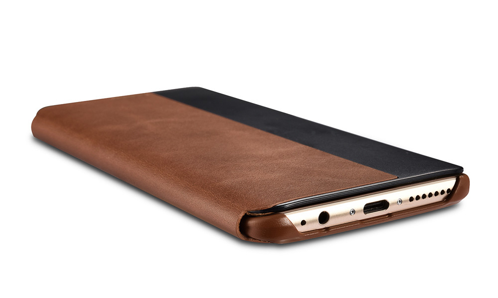 เคส Huawei Mate 9 Pro #CaseMate 9 Porsche Design #เคสฝาพับหนังแท้ มีช่องวิวด้านข้าง