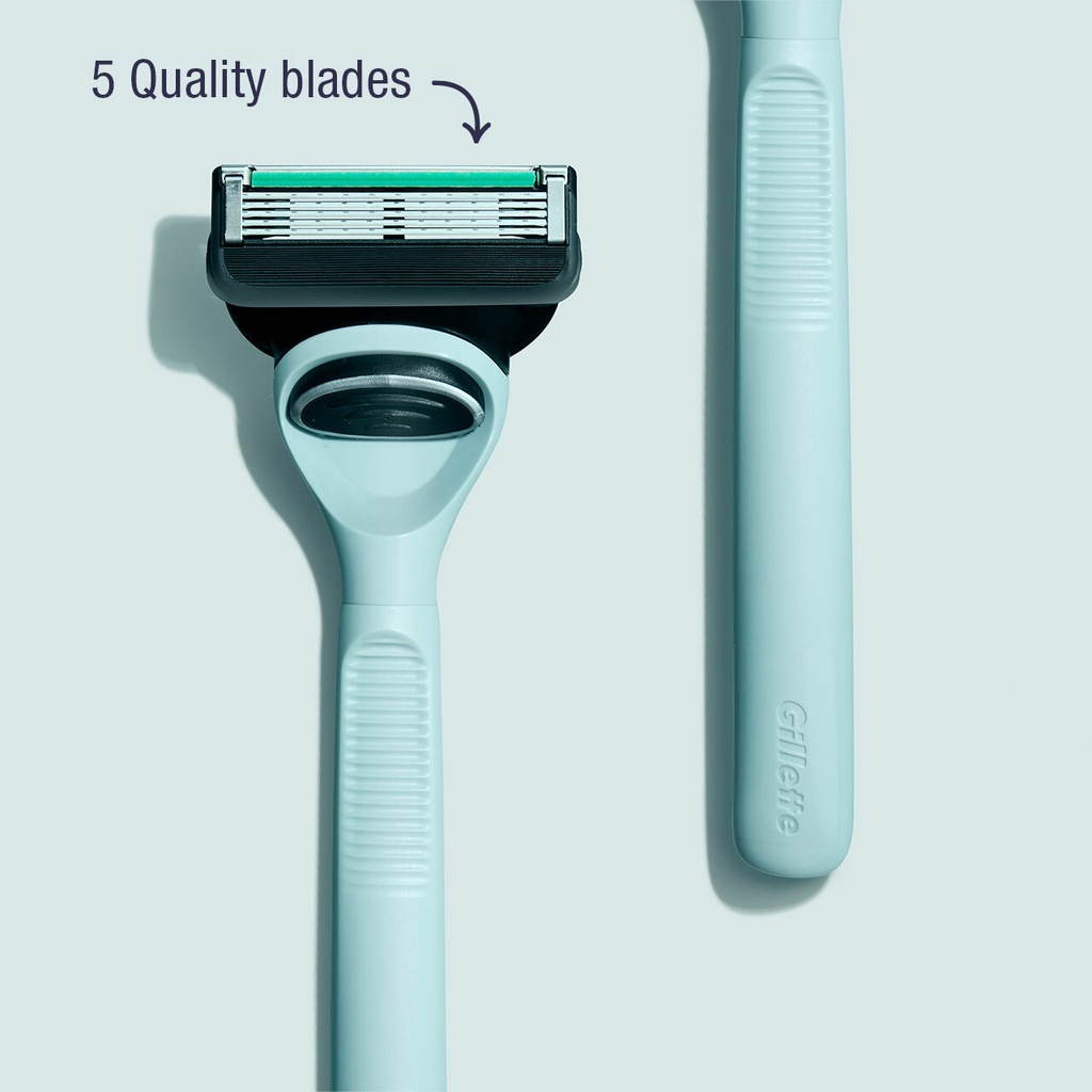 Gillette® Planet KIND Starter Kit 1 Handle + 8 Refills ชุดมีดโกน ยิลเลตต์