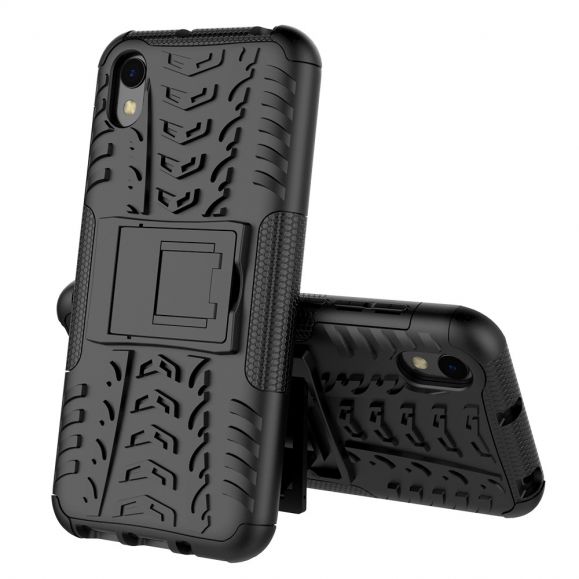 Case Huawei Y5 2019 #เคสฝาหลังกันลื่น Cool Tyre Pattern Kickstand (PC + TPU)