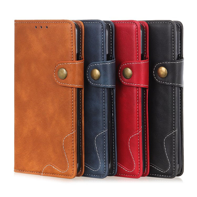 เคส Huawei Y9 Prime 2019 #เคสฝาพับ S-shape Textured PU Leather Wallet