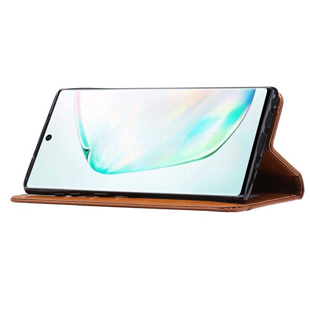 เคส Galaxy Note 10 #เคสฝาพับแบบกระเป๋าสตางค์หนัง PU มีช่องเสียบบัตรคุณภาพดี
