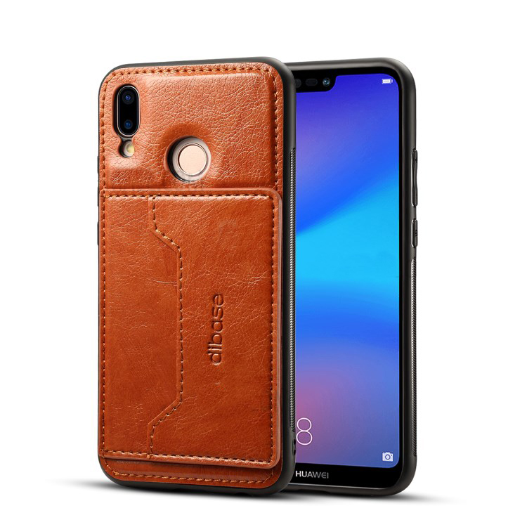 Case Huawei nova 3i #เคสฝาหลัง TPU เคลือบหนัง PU Crazy Horse Leather Coated PC + TPU Hybrid