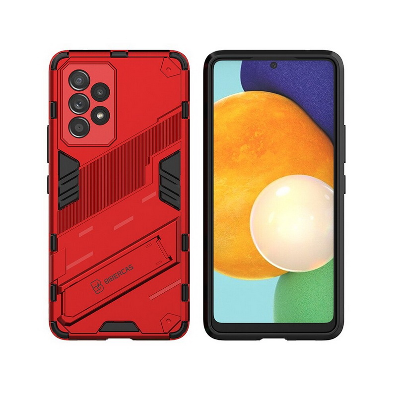 เคส Samsung Galaxy A53 5G #เคสฝาหลังพลาสติก ไฮบริด TPU + Kickstand
