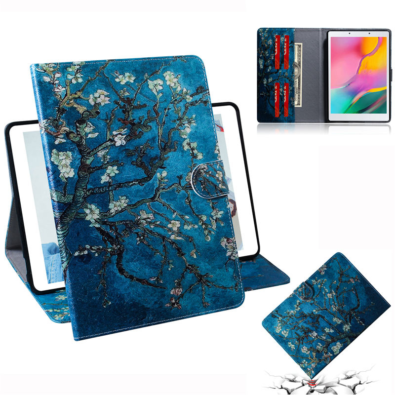เคส Huawei MediaPad M5 Lite 8 #เคสฝาพับพิมพ์ลายหนัง PU + TPU สไตล์กระเป๋าสตางค์