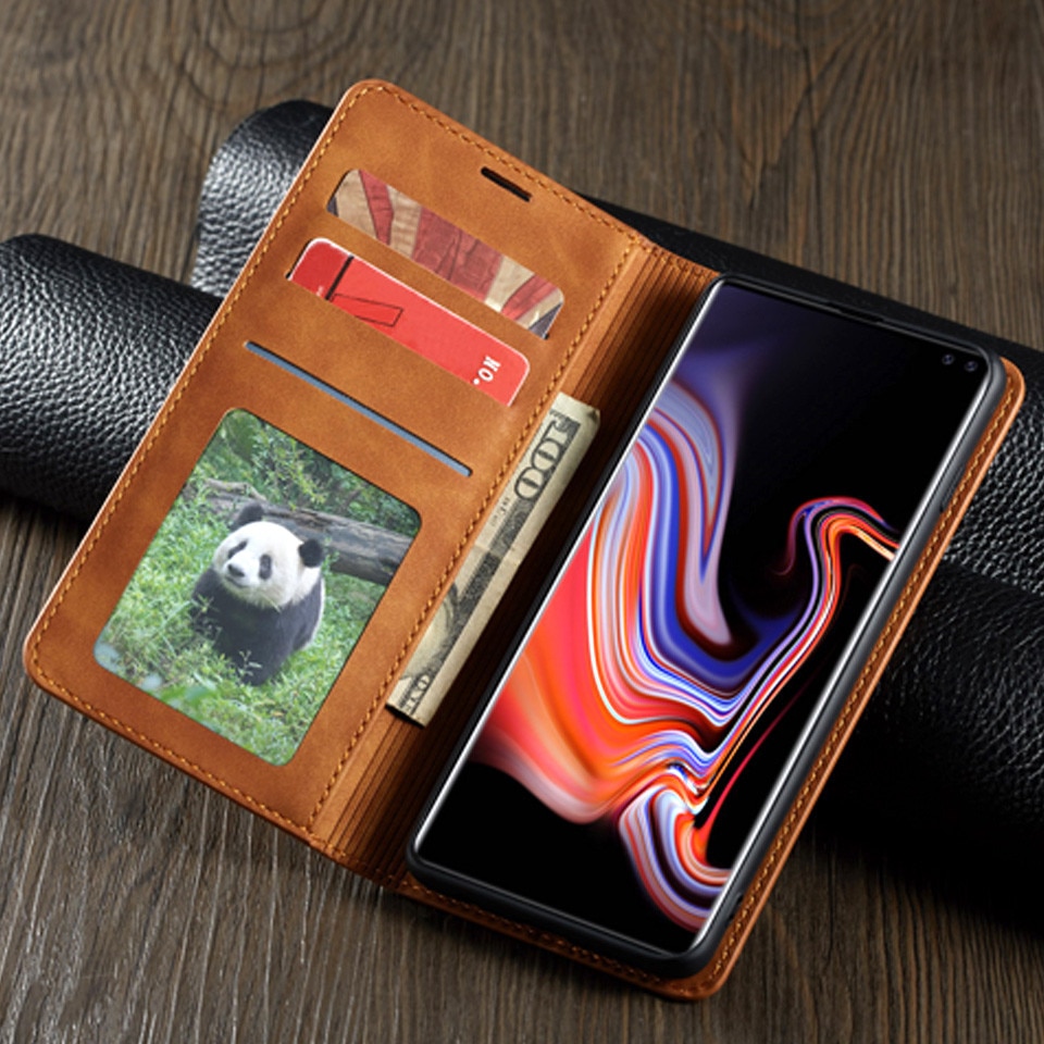 Case Samsung Galaxy S10 #เคสฝาพับ FORWENW Leather Wallet Case เคสคุณภาพดีราคาถูก