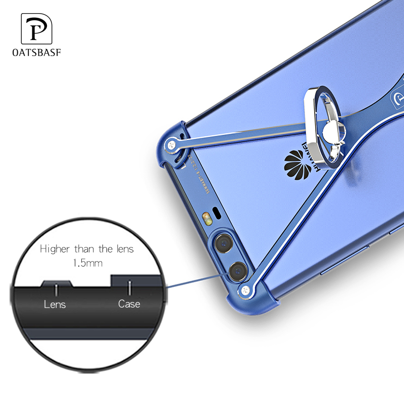 Case Huawei P10 Plus OATSBASF อลูมิเนียมอัลลอยด์ O-Ring Kickstand