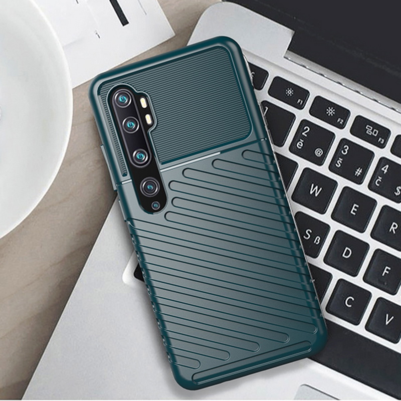 Case Xiaomi Mi Note 10 Pro #เคสฝาหลัง TPU อ่อน Thunder Series Twill Texture Soft TPU