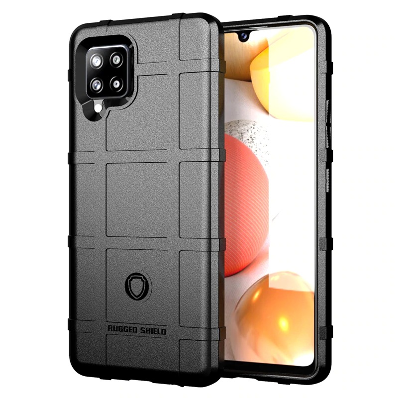 เคส Samsung Galaxy A42 5G #เคสฝาหลัง Rugged Shield Series Soft Silicone Shock Absorption Matte กันกระแทก