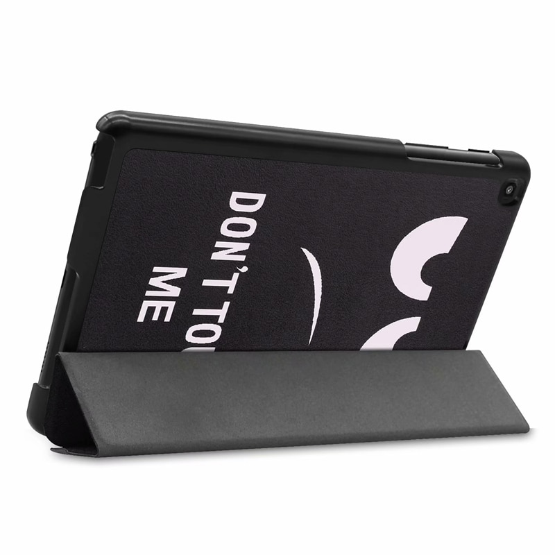 เคส Samsung Galaxy Tab A 8.0 (2019) P200 P205 #เคสฝาพับหนัง PU พิมพ์ลาย Patterned Tri-fold Stand Leather Smart Case