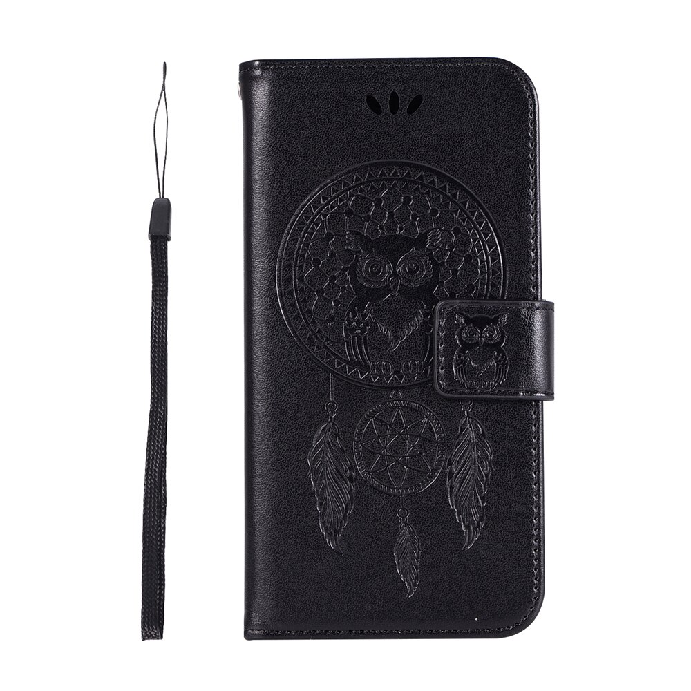 เคส Samsung Galaxy M31#เคสฝาพับแบบกระเป๋าสตางค์ฝาพับหนัง PU ลายนกฮูก Imprint Owl Dream Catcher PU Leather