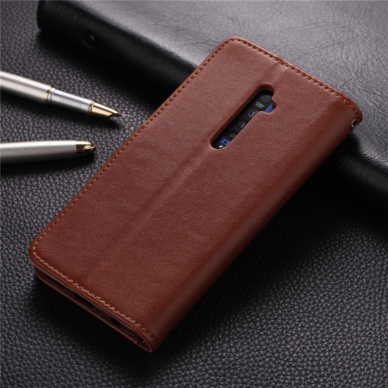 Case OPPO Reno 2 #เคสฝาพับหนัง PU มีช่องใส่บัตร AZNS Wallet Leather Stand Phone Cover