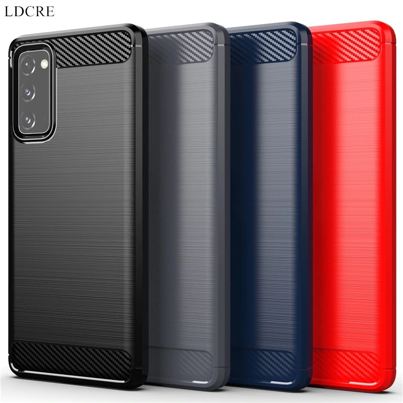 เคส Samsung Galaxy S20 FE/S20 FE 5G#เคสคาร์บอนไฟเบอร์ ผิวขัดแปรง Brushered TPU Back Case