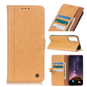 เคส Samsung Galaxy S21+#เคสฝาพับ Rhino Texture Leather Cover Shell