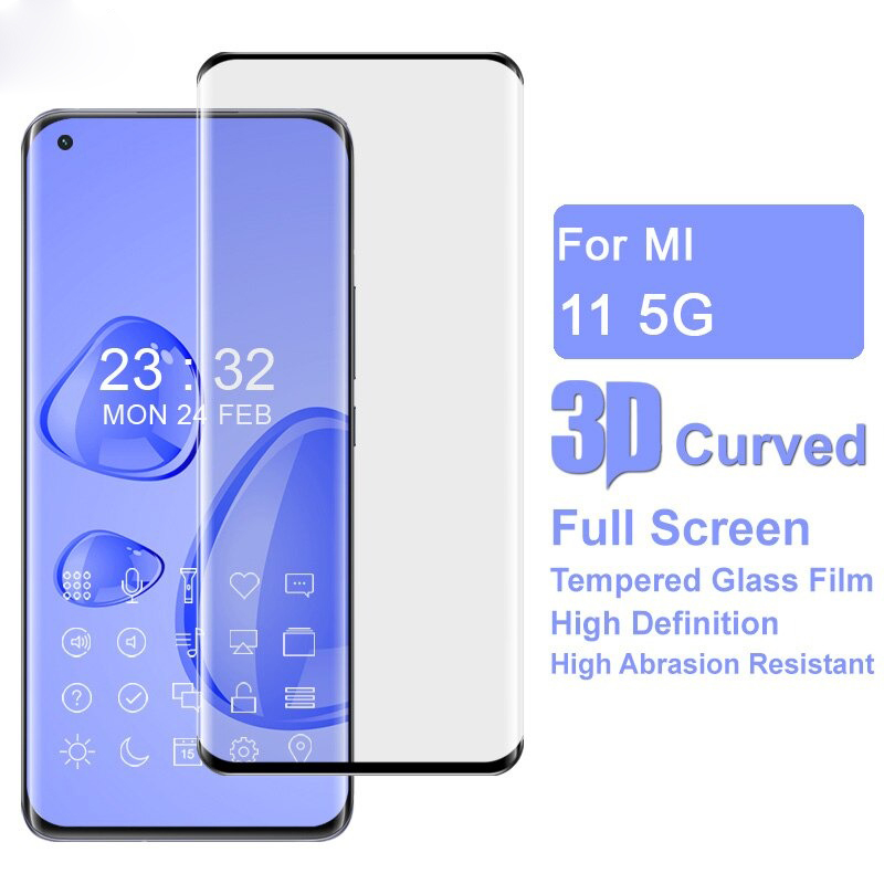 ฟิล์มกระจก Xiaomi Mi 11 แบบเต็มจอ Imak 3D Curved Full Cover Screen Protector Film