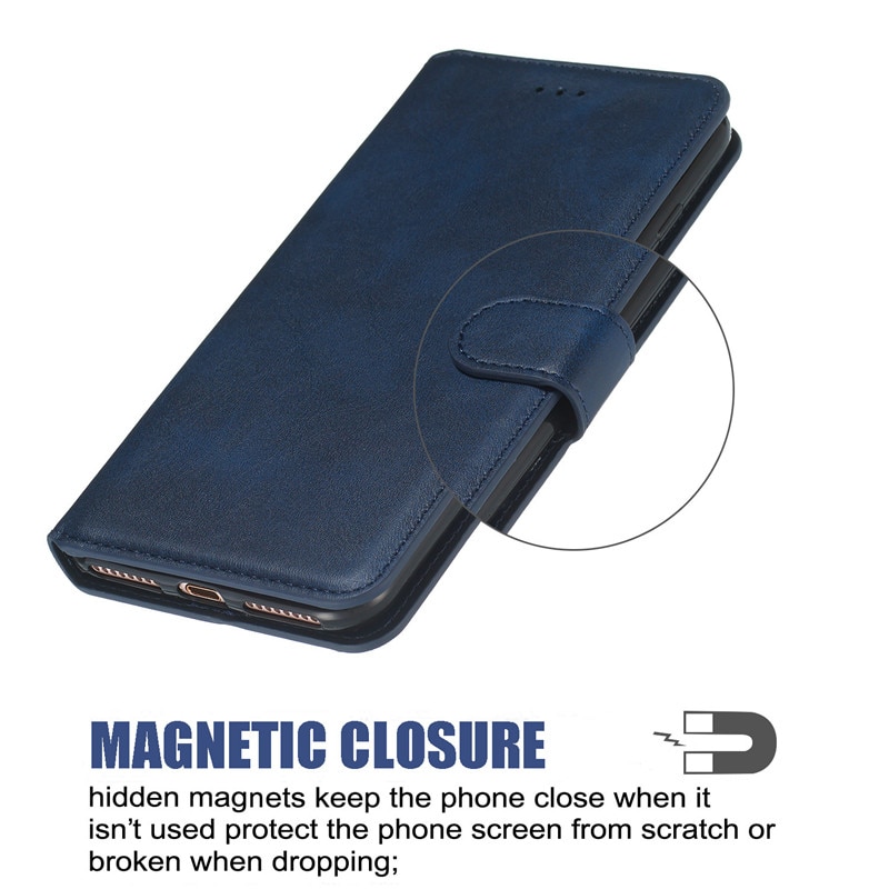 Case Xiaomi Redmi Note 8 Pro #เคสฝาพับมีช่องใส่บัตร 3 ช่อง PU Leather + TPU Wallet Style Protection